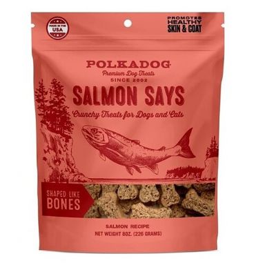Polka Dog - Salmon Says - Crunchy Treats for Dogs & Cats